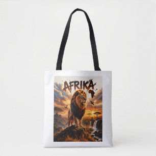Majestic Lion Wildlife Art Tote Bag