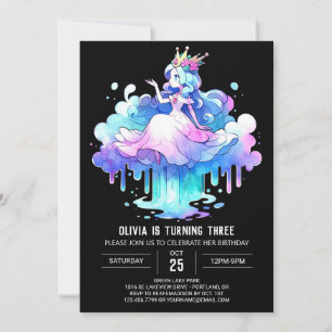 Majestic Little Princess Birthday Invitation