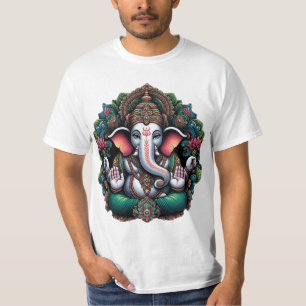 "Majestic Lord Ganesha in Divine Aura" T-Shirt