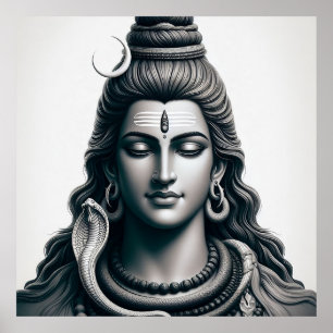 Majestic Lord Shiva – The Eternal Yogi Poster