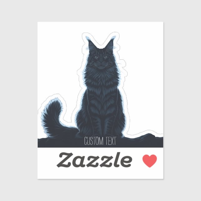 Majestic Maine Coon: Personalised Cat Laptop  (Sheet)