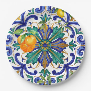 Majestic Majolica baroque Italian  Paper Plate