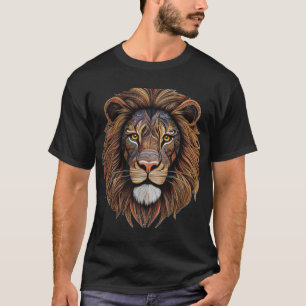 Majestic Mane Craft - Lion Print T-Shirt