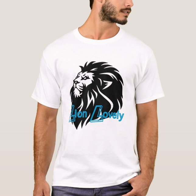 Majestic Mane: Unique Lion T-Shirt Design (Front)