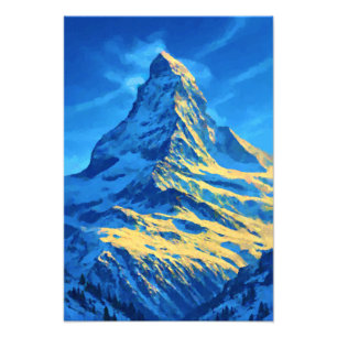 Majestic Matterhorn Iconic Alpine Peak Photo Print