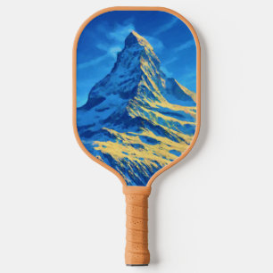 Majestic Matterhorn Iconic Alpine Peak Pickleball Paddle