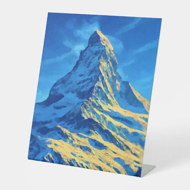 Majestic Matterhorn Pedestal Sign (Front)