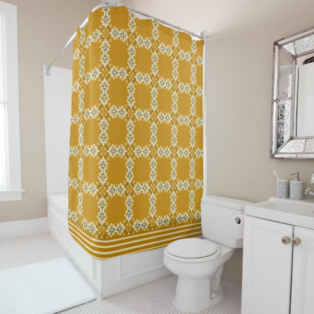 Majestic Meadow Imperial Aviary Shower Curtain (In Situ)