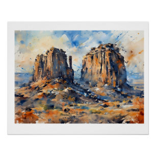 Majestic Mitten Buttes Arizona, Poster