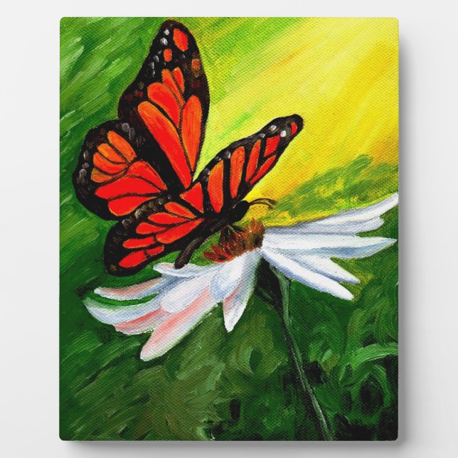 Majestic Monarch Butterfly  Plaque (Front)