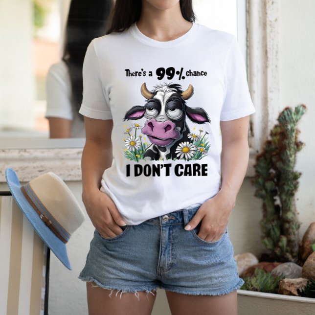 Majestic Monochrome Cow With a Blushing Nose T-Shirt (Creator Uploaded)