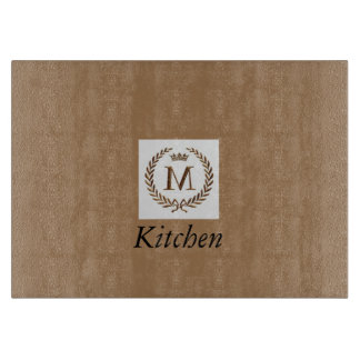 Majestic Monograms: Illuminating Elegance" Cutting Board