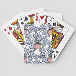Majestic monstera playing cards