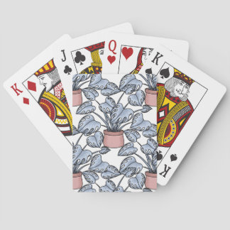 Majestic monstera playing cards