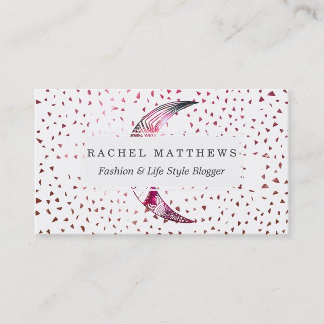 Majestic Moon Hand Drawn Nebula Abstract Stars Business Card (Front)
