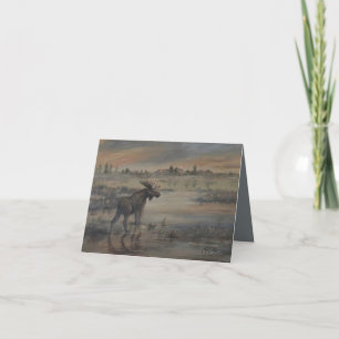 Majestic Moose 4" x 5.6" Thank You Card