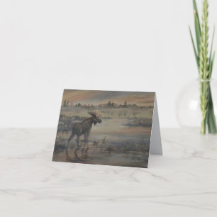 Majestic Moose- Hand Painted Card