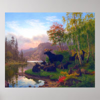 Majestic Moose in a Swedish Autumn Landscape
