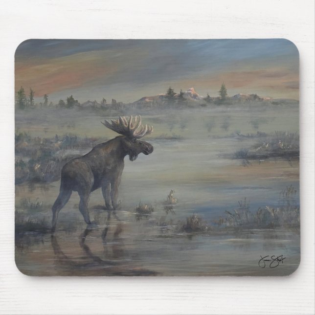 Majestic Moose Mouse Mat (Front)
