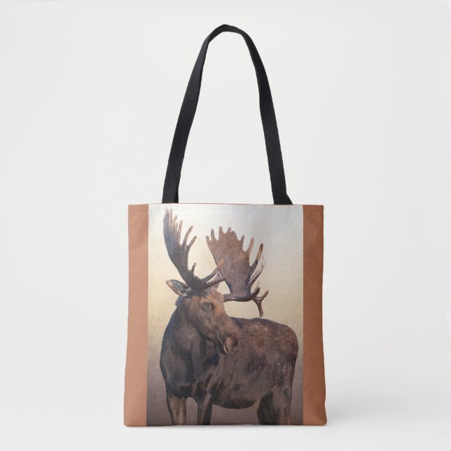 Majestic Moose Tote Bag (Front)
