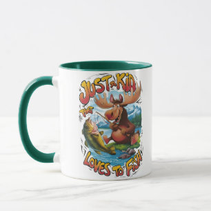 Majestic Moose With a Fish: Mug