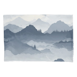 Majestic Mountain Landscape Pillowcase