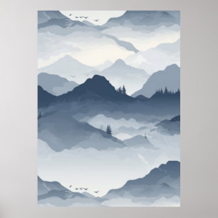 Majestic Mountain Landscape Poster