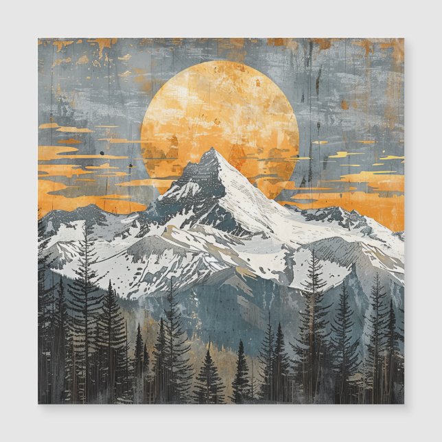 Majestic Mountain Landscape - Rustic Nature (Front)