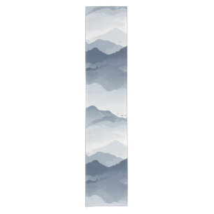 Majestic Mountain Landscape Short Table Runner