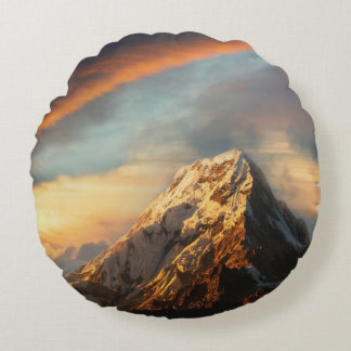 Majestic Mountain Round Cushion