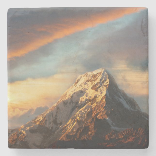 Majestic Mountain Stone Coaster (Front)