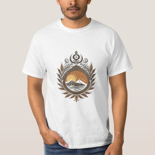 Majestic Mountain Sunrise T-Shirt (Front)