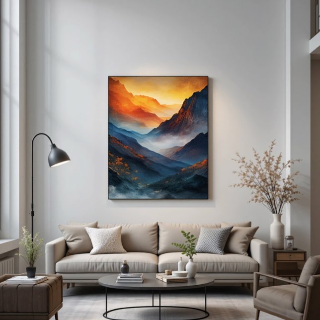 Majestic Mountain Sunset Landscape Poster (Creator Uploaded)