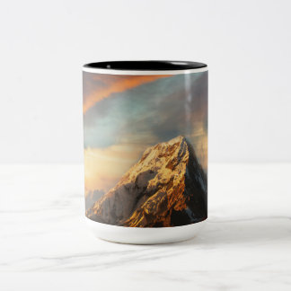 Majestic Mountain Two-Tone Coffee Mug