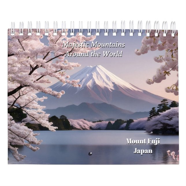 Majestic Mountains Around the World Calendar (Cover)