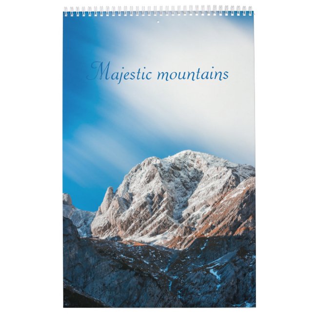 Majestic mountains landscape photo calendar (Cover)