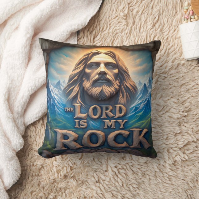 Majestic Mountains: The Lord Is My Rock Cushion (Blanket)