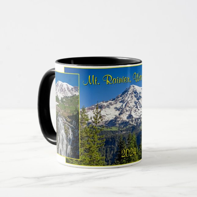 Majestic Mt. Rainier, Washington State, Souvenir Mug (Front Left)