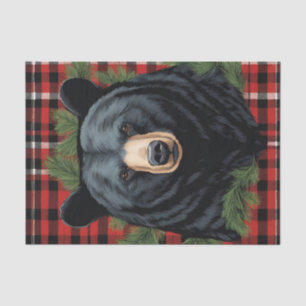 Majestic Northern Black Bear Tissue Paper