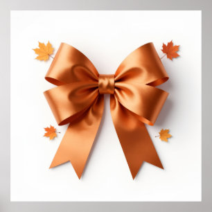 Majestic Orange and Gold Autumn Foliage Decorative Poster
