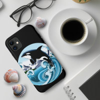 Majestic Orca Killer Whale Blue Waves Ocean
