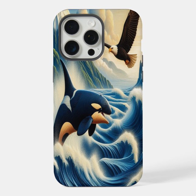 Majestic Orca Leaping iPhone Case (Back)