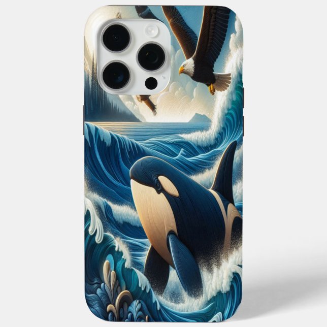 Majestic Orca: Ocean Symphony Case-Mate iPhone Case (Back)