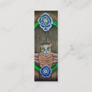 Majestic Owl Bookmark/mini business card