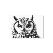 Majestic Owl Portrait 36x24" Large Canvas