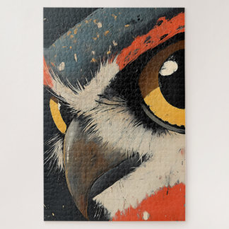 Majestic Owl Portrait Jigsaw Puzzle