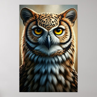 Majestic Owl Portrait Wall Art
