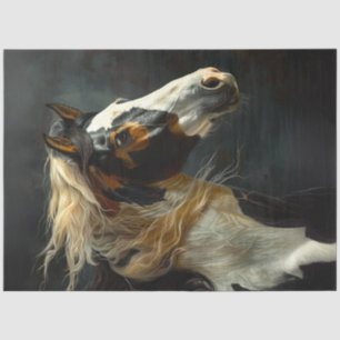Majestic Paint Horse #2 Running Horse Decoupage Tissue Paper