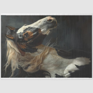 Majestic Palomino Running Horse Decoupage  Tissue Paper