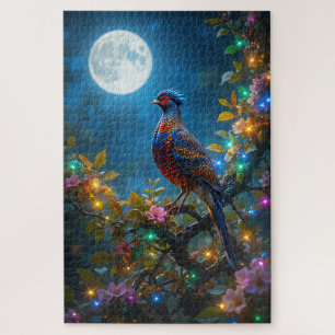 Majestic Partridge in a Christmas Pear Tree Jigsaw Puzzle